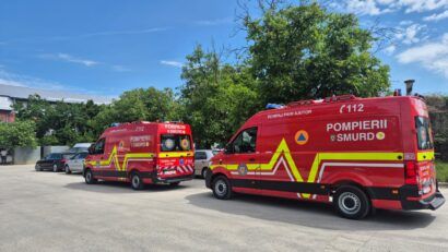 Două ambulanțe noi au intrat în dotarea ISU Caraș-Severin. Flota de intervenție medicală continuă să se modernizeze