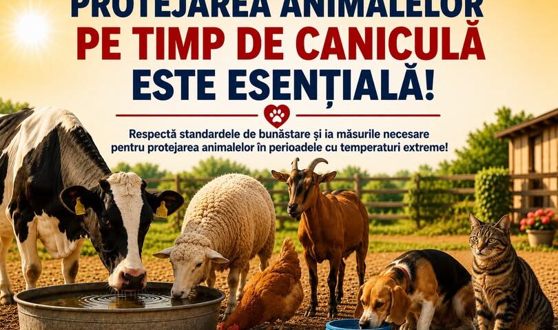 Fermierii din Caraș-Severin, avertizați să evite arderea resturilor vegetale în timpul caniculei şi să protejeze animalele