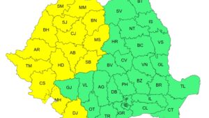 ANM: Cod galben de caniculă în 15 județe. Banatul și vestul țării, sub val de căldură, apoi vin furtunile