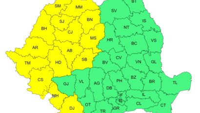 ANM: Cod galben de caniculă în 15 județe. Banatul și vestul țării, sub val de căldură, apoi vin furtunile