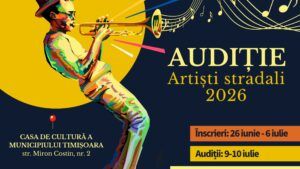 Audiții pentru artiștii stradali la Timișoara. Înscrierile sunt deschise până pe 6 iulie 2026