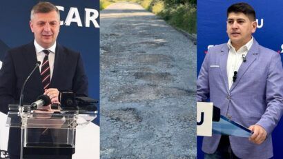 Caraş-Severin: Lucrările de pe DJ 571 aprind disputa politică. Hurduzeu invocă blocaje, Plujar vorbește despre scuze