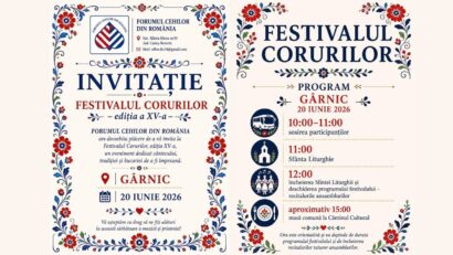 Festivalul Corurilor 2026 la Gârnic: ediția a XV-a aduce tradiția și muzica corală în inima comunității cehe din Banat