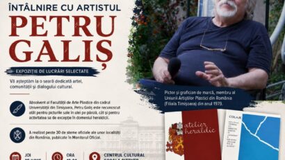 Petru Galiș marchează 50 de ani de creație la Reșița printr-o nouă expoziție personală