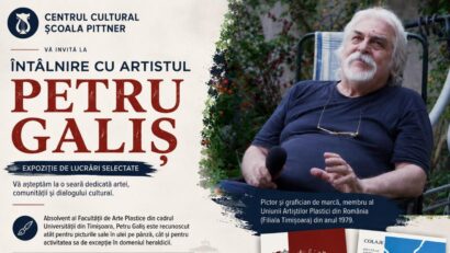Petru Galiș marchează 50 de ani de creație la Reșița printr-o nouă expoziție personală