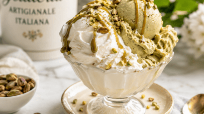 Gelato Fiordilatte și Pistacchio – desertul italian perfect pentru zilele călduroase