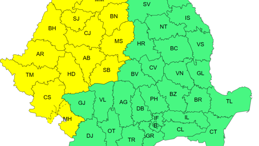 Vreme caniculară în România în perioada 19–22 iunie. Cod galben de temperaturi extreme în mai multe regiuni