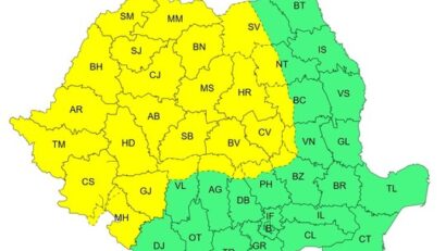ANM: Cod galben de vânt, vijelii și grindină în cea mai mare parte a țării. Banatul, printre regiunile vizate de avertizare