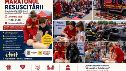 „Maratonul Resuscitării” la Arad: Cum poți învăța să salvezi o viață în doar câteva minute