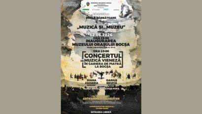 Muzeul Orașului Bocșa se inaugurează pe 12 iunie 2026. Evenimentul este urmat de un concert de muzică vieneză în cariera de piatră