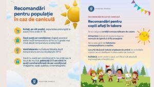 Cod galben de caniculă în România. Ministerul Sănătății: evitați expunerea la soare între orele 11:00 și 18:00
