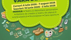Școala de vară „Vara de AR.TE” revine la Arad. Activități gratuite pentru copii în vacanța de vară 2026