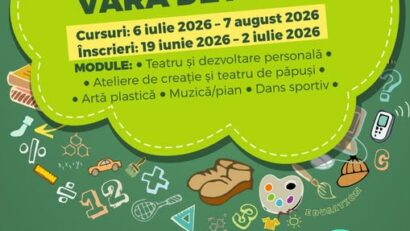 Școala de vară „Vara de AR.TE” revine la Arad. Activități gratuite pentru copii în vacanța de vară 2026