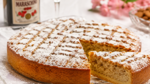 Rabska torta, desertul tradițional din Insula Rab. Rețeta croată cu migdale, Maraschino și parfum de citrice