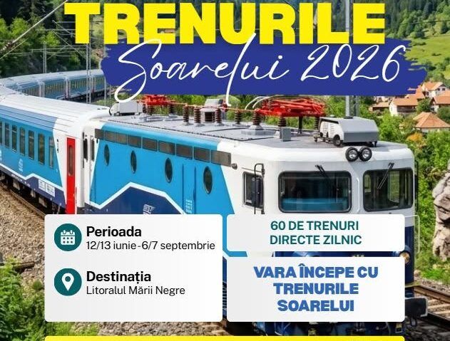 Trenurile Soarelui 2026 au pornit spre litoral. CFR Călători a dat startul vacanțelor la mare