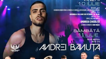 Zilele Orașului Bocșa 2026: Două zile de spectacole și muzică live cu Andrei Bănuță și Andreea Chișăliță