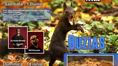 Zilele Veverițelor 2026 la Buziaș: muzică, tradiții și celebrarea comunității în weekendul 13-14 iunie