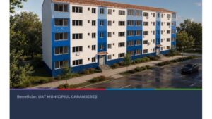 Caransebeș: Blocurile 10B și 1F de pe strada Țarinei vor fi reabilitate energetic printr-o investiție de peste 5,7 milioane de lei