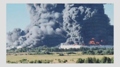 Incendii puternice în regiunea Moscovei după un atac ucrainean cu drone