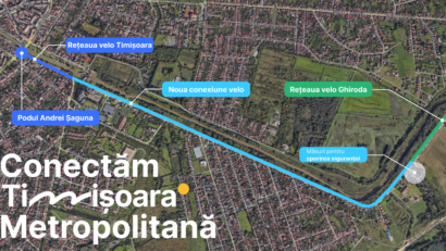 Timișoara pregătește o nouă pistă de biciclete spre Ghiroda. Primăria a lansat licitația pentru proiectare