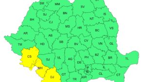 Cod galben de vânt în Caraș-Severin, Dolj și Mehedinți. Rafale de până la 70 km/h