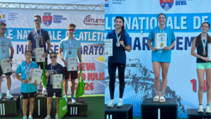 Bilanț excelent pentru atletismul cărășean: 20 de medalii la competițiile naționale de la Deva