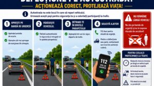 DRDP Timișoara: Ce trebuie să faci dacă rămâi cu mașina în pană pe autostradă. Recomandările care îți pot salva viața