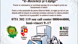 Campanie de colectare a deșeurilor electrice și electronice în comuna Lupac. Ridicarea gratuită are loc pe 4 august