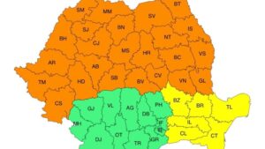 ANM: Cod Portocaliu de caniculă și furtuni violente. Urmează ploi și vijelii în toată țara