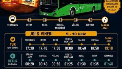 Jazz Bus revine la Gărâna Jazz Festival 2026. Transport direct din Reșița către festival