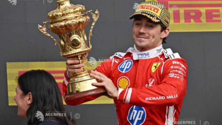 Charles Leclerc a câștigat Grand Prix-ul Marii Britanii de Formula 1. Ferrari, dublă prezență pe podium la Silverstone