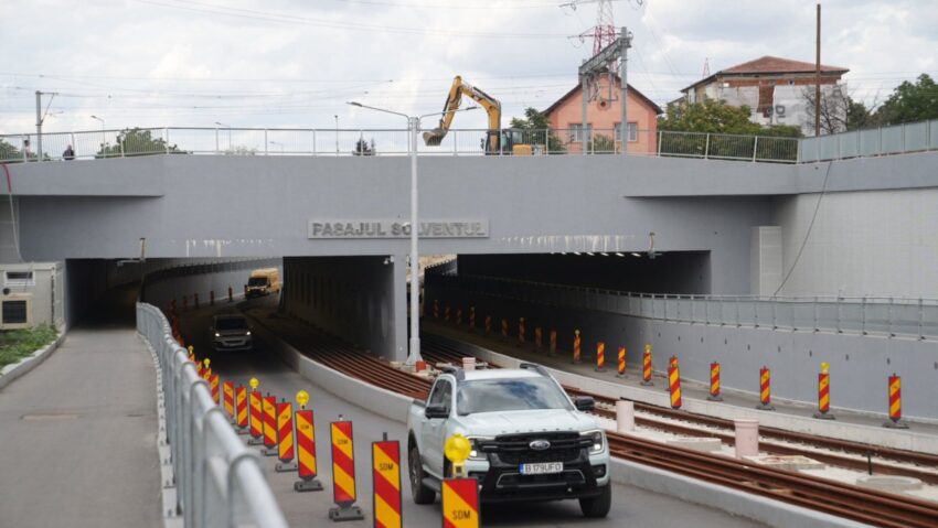 Pasajul Solventul intră într-o nouă etapă de lucrări. Circulația va fi închisă până la sfârșitul anului