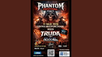 Phantom Festival Reșița 2026: rock, moto și artă pe 11 iulie, la Centrul Multifuncțional