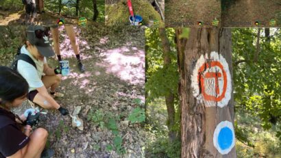 Potecile Reșiței, pregătite pentru bicicliști. Bike Attack continuă întreținerea și marcarea traseelor MTB