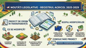 Registrul agricol 2025–2029 se modifică. MADR propune noi reguli pentru terenuri, clădiri și plantații