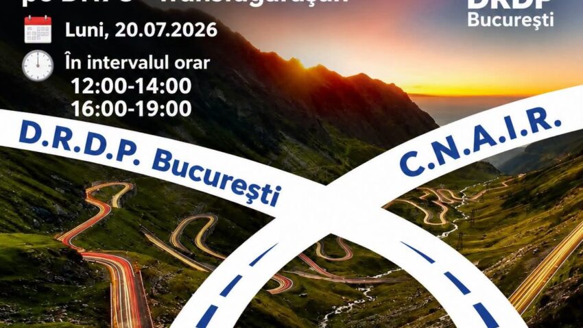 Restricţii de trafic pe Transfăgărăşan luni, 20 iulie 2026