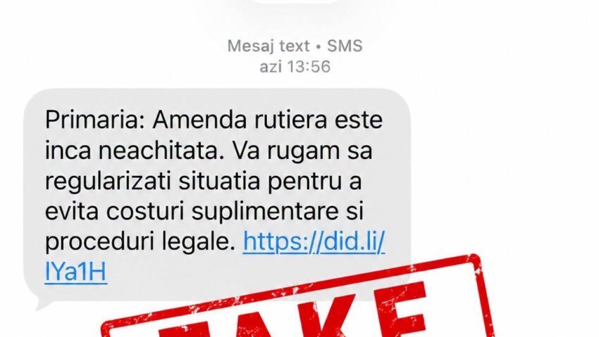 Primăria Reșița avertizează asupra unei noi tentative de phishing: Nu plătiți parcările sau amenzile prin linkuri primite în mesaje