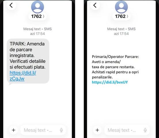 Primăria Arad avertizează asupra unei noi tentative de fraudă cibernetică. SMS-uri false în numele TPARK