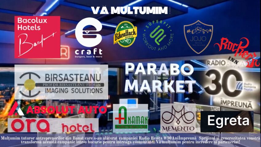 30 de ani, 30 de zile de premii: Radio România Reșița sărbătorește alături de comunitate și parteneri de încredere