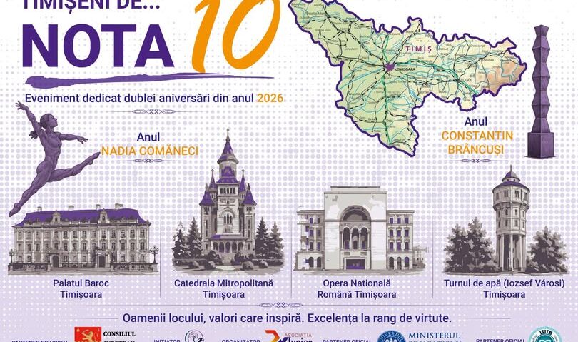 Consiliul Județean Timiș caută „Timișeni de Nota 10”. Au început nominalizările pentru personalități și elevi de excepție