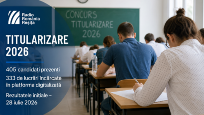 Titularizare 2026 în Caraș-Severin: 405 candidați au susținut proba scrisă. Un candidat, eliminat pentru tentativă de fraudă