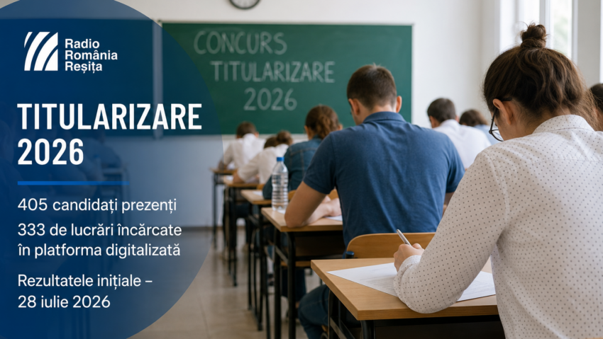 Titularizare 2026 în Caraș-Severin: 405 candidați au susținut proba scrisă. Un candidat, eliminat pentru tentativă de fraudă