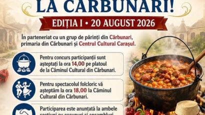 Festivalul Internațional de Gastronomie „La Cărbunari”, prima ediție: tradiții, gastronomie și folclor româno-sârbesc pe 20 august