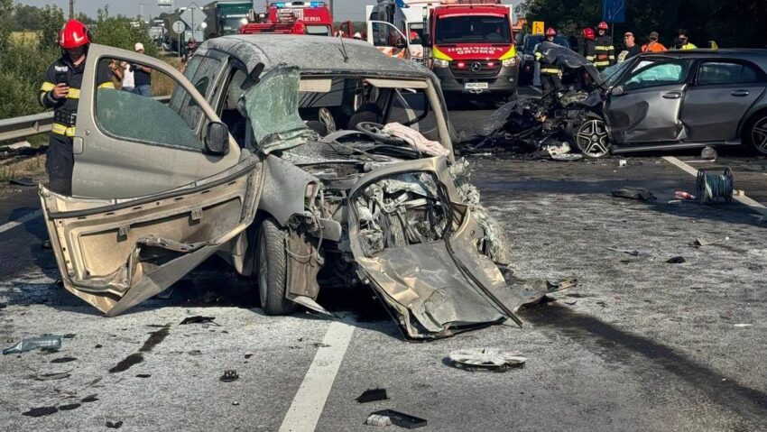Accident mortal pe DN 6, în Jena: trei autoturisme implicate