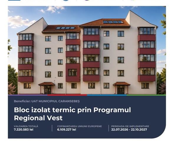 Blocurile 3 și 5 de pe Splaiul Sebeșului din Caransebeș vor fi eficientizate energetic