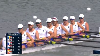 Canotaj: echipajul de 8+1 mixt al României a cucerit aurul mondial la Amsterdam