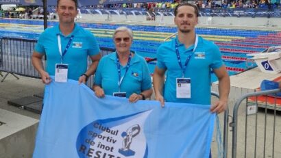 Clubul de înot “Reşiţa 07” şi-a îmbogăţit palmaresul cu două medalii internaţionale! Alexandru Neamţu, aur şi bronz la Europenele masters