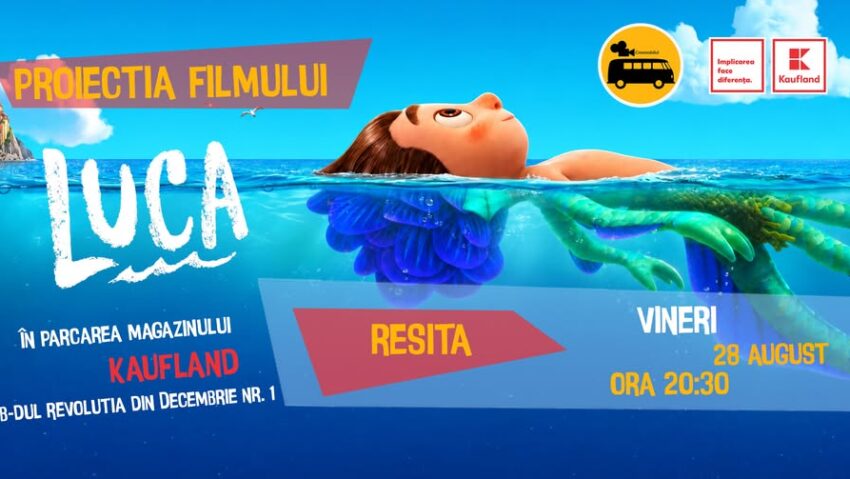 Filmul „Luca”, proiectat în aer liber la Reșița. Intrare liberă la cinema în parcarea Kaufland