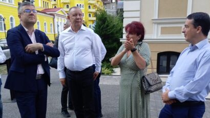 Ministrul Economiei, Irineu Darău, în vizită la Băile Herculane
