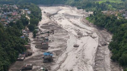 Prăbușirea unui ghețar, cauza viiturii mortale din Nepal